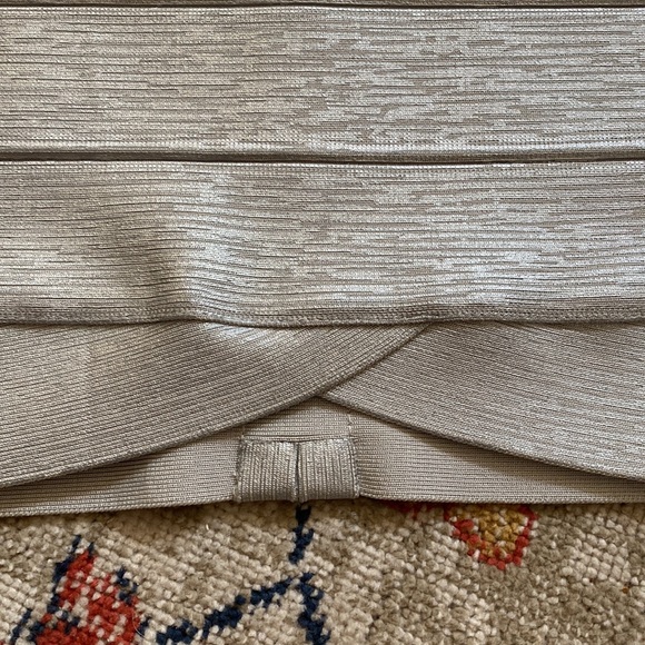 💎 NWT Herve Leger Paris Dress- Silver/Small - Picture 14 of 15